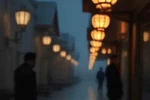 《雾港来信》悬疑剧情片封面中雨夜码头与未寄出的信件